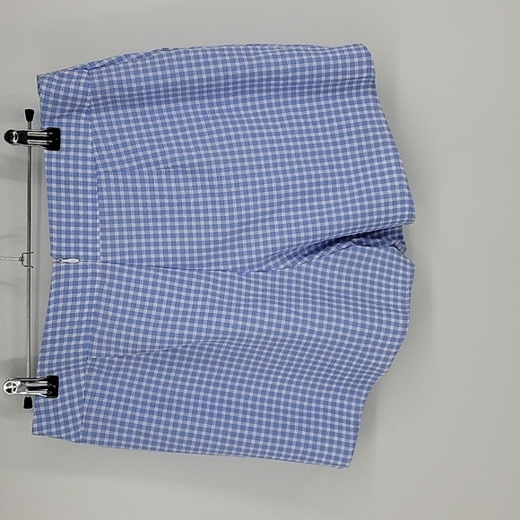 Zara Blogger Favorite Blue Gingham Skort With Pockets Size M - Picture 4 of 10